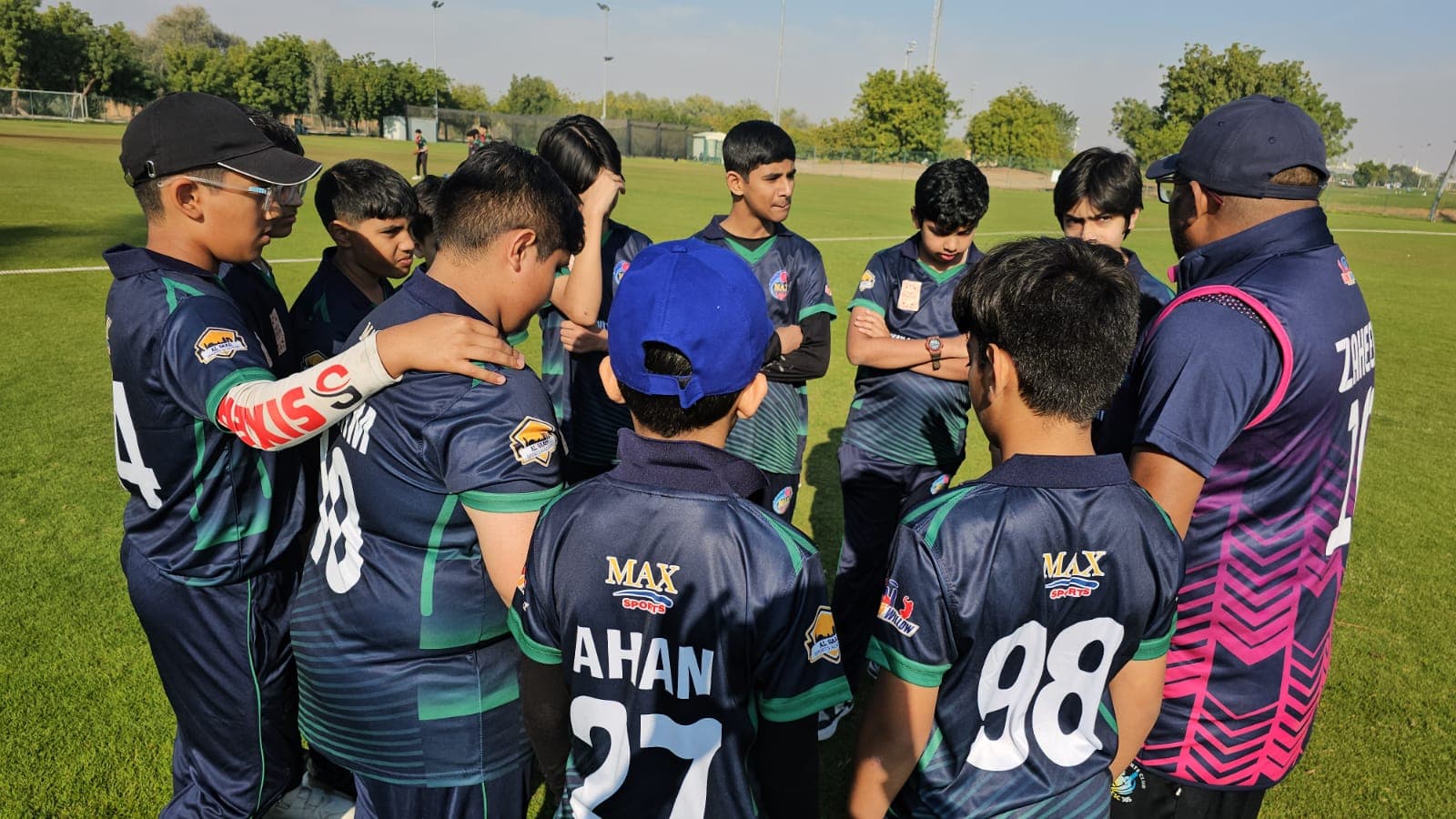 Coach Zaheer Maqsood coaching a young player