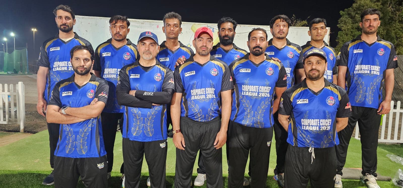 Senior players enjoying a MAX Sports corporate cricket day
